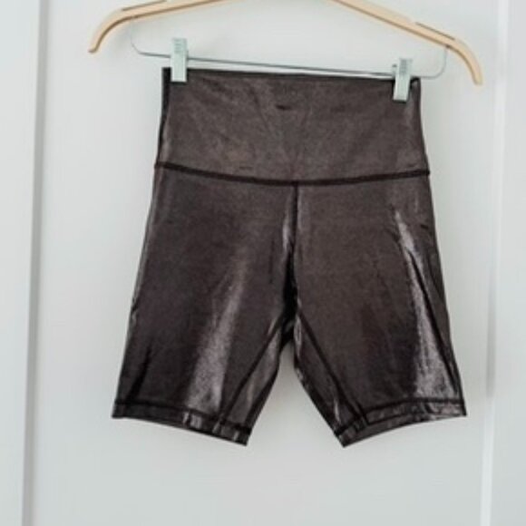 Lululemon Align High Rise Shine Shorts Espresso Sparkle, 6 - Picture 6 of 9